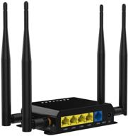 we826-t2 4g lte router with industrial grade metal case, 300 mbps cat4 wireless wi-fi router, removable external antennas, sim card slot, unlocked usb port, sma port - not compatible with verizon logo