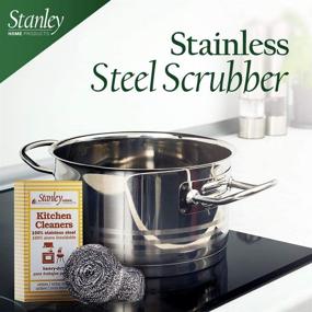 img 2 attached to 🧽 Stanley Home Products Stainless Steel Kitchen Scouring Cleaners Bundle (2 Cleaners Included)