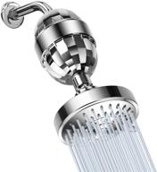 🚿 enhanced shower experience with high pressure shower head and 15 stage premium shower water filter - enjoy 5 setting anti-clog and anti-leak nozzle for rejuvenated skin and hair logo