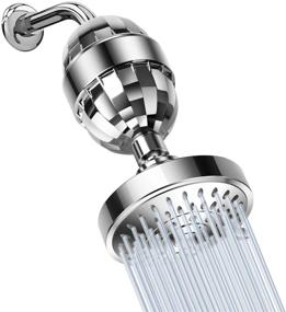 img 4 attached to 🚿 Enhanced Shower Experience with High Pressure Shower Head and 15 Stage Premium Shower Water Filter - Enjoy 5 Setting Anti-clog and Anti-leak Nozzle for Rejuvenated Skin and Hair