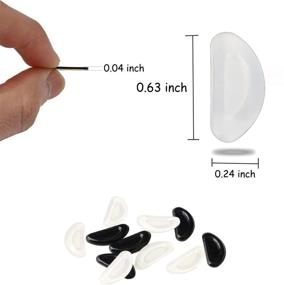 img 3 attached to 👓 WAFJAMF 12 Pairs Eyeglass Nose Pad - Adhesive Non-Slip Nose Pads for Plastic Frame and Sunglasses