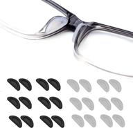 👓 wafjamf 12 pairs eyeglass nose pad - adhesive non-slip nose pads for plastic frame and sunglasses logo