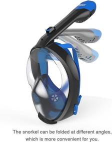 img 1 attached to SEABEAST AF90 Full Face Snorkel Mask: Ultimate Anti-Fog Design with Foldable Tube and Removable Camera Mount