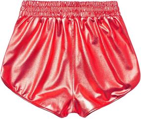 img 3 attached to 🌟 Sparkly Metallic Shorts for Active Girls: Athletic Gymnastics and Everyday Wear