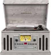 crosley cr704b-gy музыкальный проигрыватель musician: 🎵 3-скорости, радио, cd/кассета, bluetooth - серый логотип