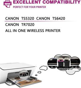 img 3 attached to 🖨️ Высококачественные отремонтированные картриджи RETCH для замены лотка Canon 260XL 261XL PG-260 XL CL-261 XL PG-260 CL-261: совместим с принтерами Canon TS5320 TS6420 TR7020 - включены черный и трехцветные картриджи