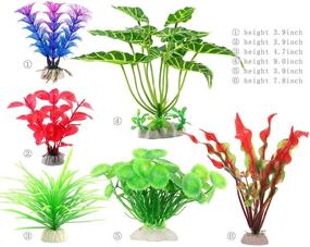 img 3 attached to WOO WIN Искусственные украшения для аквариума Derorations