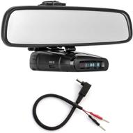 📡 enhanced radar detector mount: radar mount mirror bracket + mirror wire power cord for whistler radar detectors (3001108) logo