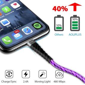 img 1 attached to Certified Apple MFi: Enhance your iPhone Charging with LED Charger Cable