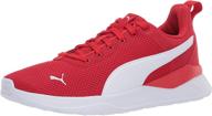 puma anzarun sneaker black star sapphire: style & comfort infused! logo