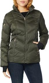 img 1 attached to Nautica Womens Short Puffer Military