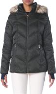 nautica womens short puffer military logo