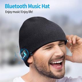 img 1 attached to Идеальная Bluetooth-шапка-бини: Идеальный подарок на Рождество с встроенными наушниками для мужчин, женщин, подростков и не только!