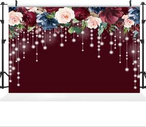img 3 attached to Burgundy Bachelorette Decorations Photography Background