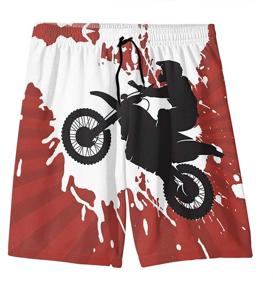 img 4 attached to MTJJ Racing Trunks Quick Boardshort