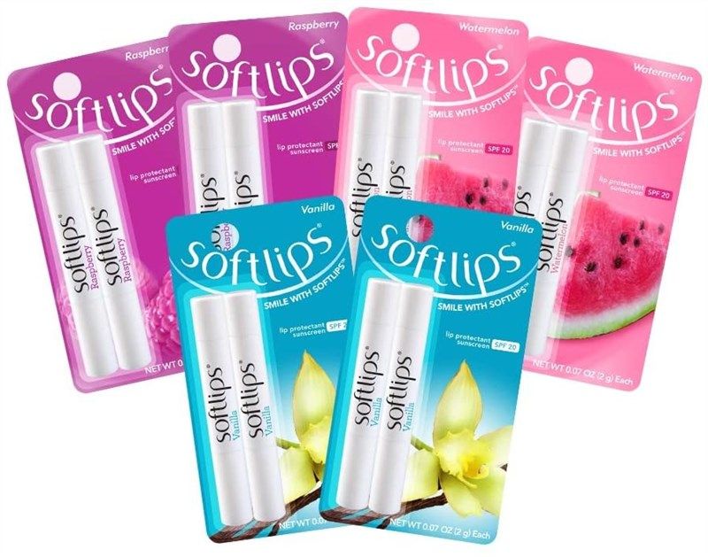 softlips protectant sunscreen assorted flavors 로고