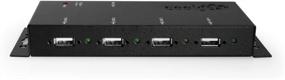 img 2 attached to 💻 Industrial Grade Coolgear Metal 4-Port USB 2.0 Powered Hub with Screw Lock: The Ultimate Solution for Secure Connectivity