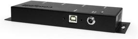 img 3 attached to 💻 Industrial Grade Coolgear Metal 4-Port USB 2.0 Powered Hub with Screw Lock: The Ultimate Solution for Secure Connectivity