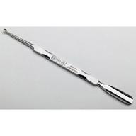 mehaz mc0022: high-quality stainless steel 9mm cuticle pusher & cleaner - 5 ½ inch pusher & curette combo logo