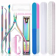 professional homost 13pcs cuticle trimmer set: cuticle nipper, stainless steel clipper, gel polish remover and pusher for perfect manicures logo