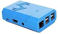 🔵 sb components pishell white case: a multi-colored case for the raspberry pi 3 model b+ and camera - blue logo