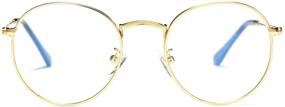 img 3 attached to 👓 Pro Acme Classic Round Metal Clear Lens Glasses Frame - Stylish Unisex Circle Eyeglasses