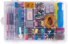 img 2 attached to 📦 Ultimate Plastic Organizer Container Box: 36 Compartments Jewelry Storage with Adjustable Dividers (1 Pack)