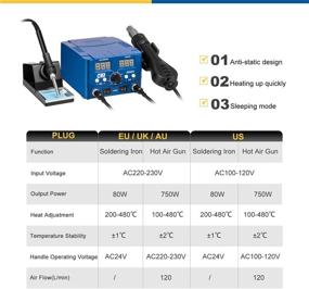 img 2 attached to PROSTORMER Soldering Station Temperature Control and Desoldering Tool: Enhanced Performance for Precision Soldering