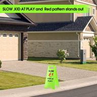 🚸 enhance child safety with cerlmland slow green child slow down double sided logo