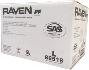 img 2 attached to 🧤 SAS Safety 66518 Raven Nitrile Disposable Gloves - Large - 10 Pack (100 Gloves per Box) - 6 mil Thickness in Black