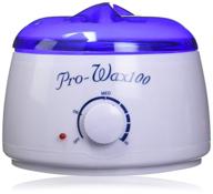 pro-wax 100 hot wax heater/warmer: salon spa beauty equipment for hard strip waxing 400ml, white - effectively melt away unwanted hair logo