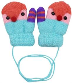 img 1 attached to 🐱 Cute Cat Warm Gloves for Kids: RARITYUS Winter Knitted Mittens 0-6 Years