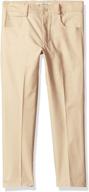 👖 boys' clothing: isaac mizrahi stretch cotton chino pants logo