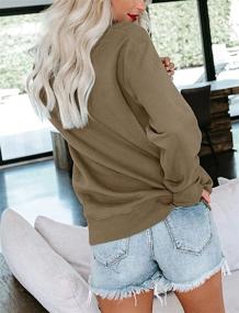 img 1 attached to 👚 Bingerlily Women's Casual Long Sleeve Sweatshirt Crew Neck Cute Pullover | Relaxed Fit Tops for Everyday Comfort