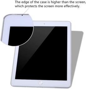 img 1 attached to 📱 iCoverCase Ultra-Thin Silicone Back Cover - Clear Soft TPU Gel Rubber Case for iPad Mini 1/2/3 (Black)"