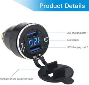 img 2 attached to StickyDeal Motorcycle Adapter Charger Compatible