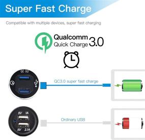 img 1 attached to StickyDeal Motorcycle Adapter Charger Compatible