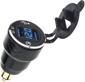 img 4 attached to StickyDeal Motorcycle Adapter Charger Compatible