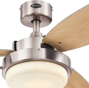 img 2 attached to 💨 Westinghouse Lighting 7209000 Alloy Brushed Nickel 52 Inch LED Ceiling Fan