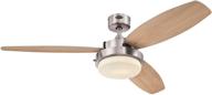 💨 westinghouse lighting 7209000 alloy brushed nickel 52 inch led ceiling fan логотип