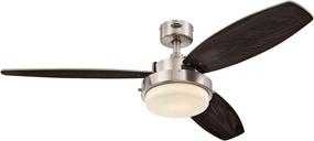 img 3 attached to 💨 Westinghouse Lighting 7209000 Alloy Brushed Nickel 52 Inch LED Ceiling Fan