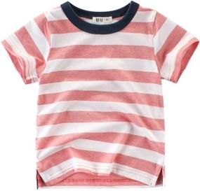 img 1 attached to MSSMART Toddler Boys Summer T-Shirts: Stylish 3-Pack Short Sleeve Tops for Size 2-7T