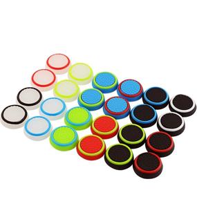img 3 attached to 12 Pair Beautymood Noctilucent Thumb Grips Caps for PS3 / PS4 / PS2 / Xbox 360 / Xbox One - 12 Colors