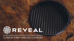 img 2 attached to 📱 Reveal Shop Wireless Charger Pad: Carbon Fiber Design - Qi Certified, Fast Charging - Compatible with iPhone 12/11/11Pro/XS Max/XR/XS/X/8/8Plus, Galaxy S6 to S10, S20 - Cable Included (Black)