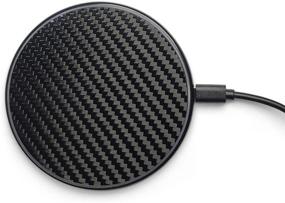 img 4 attached to 📱 Reveal Shop Wireless Charger Pad: Carbon Fiber Design - Qi Certified, Fast Charging - Compatible with iPhone 12/11/11Pro/XS Max/XR/XS/X/8/8Plus, Galaxy S6 to S10, S20 - Cable Included (Black)