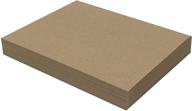 50 chipboard sheets 8.5 x 11 inch - 30pt brown kraft cardboard for scrapbooking & picture frame backing | medium weight paper board (.030 caliper thick) by magicwater supply logo