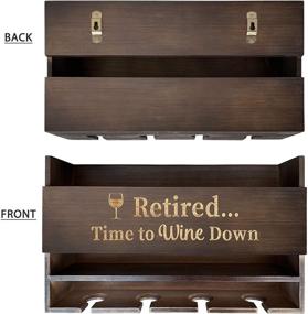 img 1 attached to 🍷 Retirement Wine Gifts for Women 2021 - Our Retired, Time to Wine Down Wine Rack: Perfect Retirement Gift for Women Wine Lovers and Fun Retired Gifts for Women