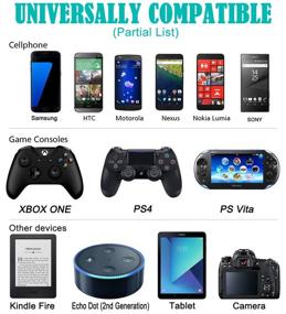 img 3 attached to 🔌 6-футовый микро-USB-кабель для быстрой зарядки - Xbox One, контроллер PS4, планшет Kindle, Samsung, Android, LG K8V Aristo 5/K40/Phoenix/Escape, Moto E/E5/E6, TV Stick, камера, Fire HD, телефонный провод