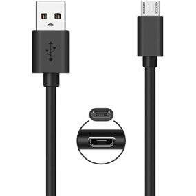 img 4 attached to 🔌 6-футовый микро-USB-кабель для быстрой зарядки - Xbox One, контроллер PS4, планшет Kindle, Samsung, Android, LG K8V Aristo 5/K40/Phoenix/Escape, Moto E/E5/E6, TV Stick, камера, Fire HD, телефонный провод