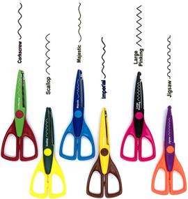 img 3 attached to Emraw Craft Scissors: Soft Comfort Grip Handles, Small Sharp Blades for Cutting Paper and Fabric, 6 1/2 Straight Handle Kitchen Shear (Pack of 6)